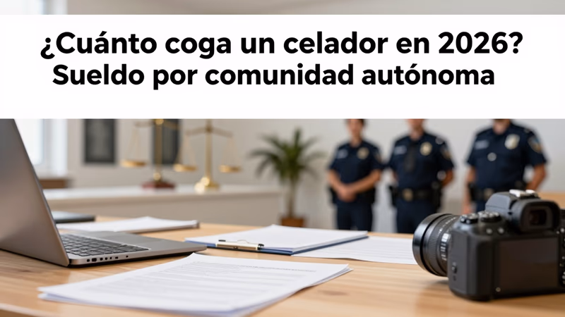 ¿Cuánto Cobra un Celador en 2026? 1.200-1.550€/mes Neto por CCAA