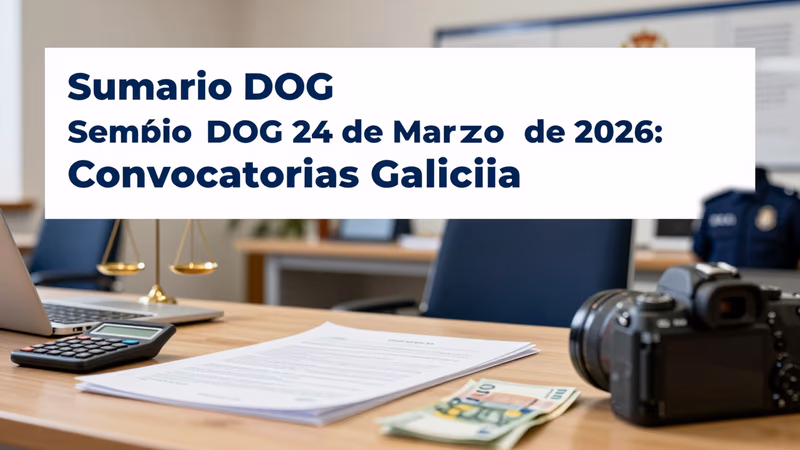 Sumario DOG 24 de Marzo de 2026: Convocatorias Galicia