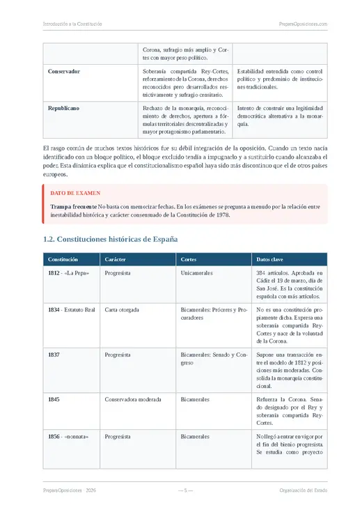 Captura real de tablas y destacados en un temario PDF